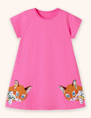 Fox Applique Dress
